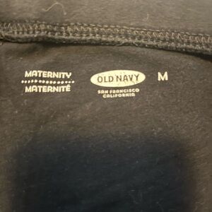 Black ankle length maternity legging Old Navy